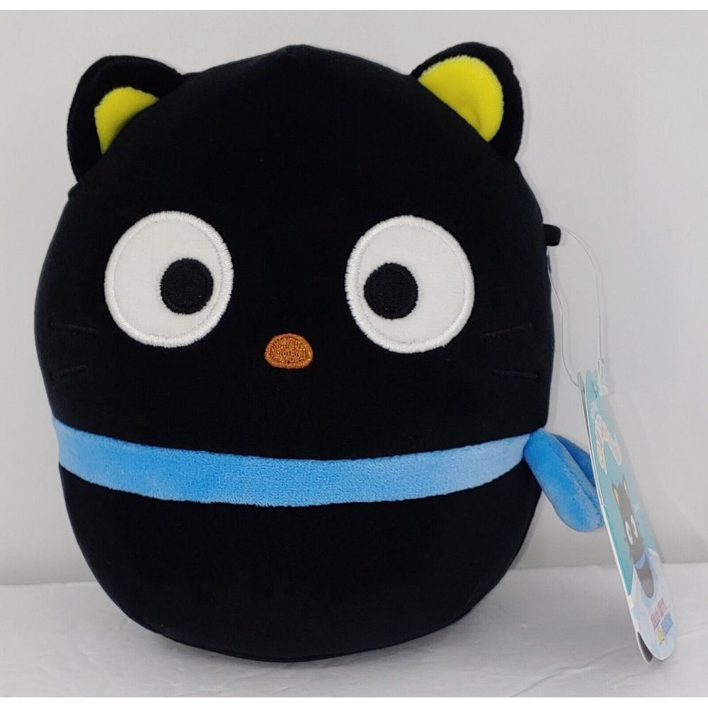 Squishmallow Chococat 6" Plush Hello Kitty And Friends Kelly Toy Blue Ribbon NWT